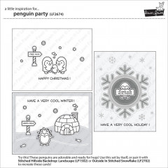 Lawn Fawn Clear Stamps - Penguin Party