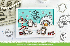 Lawn Fawn Clear Stamps - Penguin Party