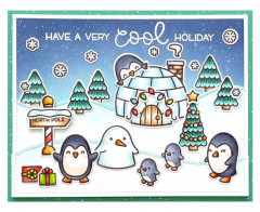 Lawn Fawn Clear Stamps - Penguin Party