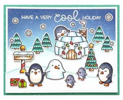 Lawn Fawn Clear Stamps - Penguin Party