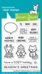 Clear Stamps - Say What? Holiday Critters