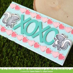 Lawn Cuts Custom Craft Dies - Valentine Hearts Border