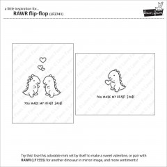 Clear Stamps - RAWR Flip-Flop