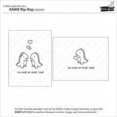 Clear Stamps - RAWR Flip-Flop