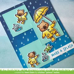 Lawn Fawn Clear Stamps - Beary Rainy Day