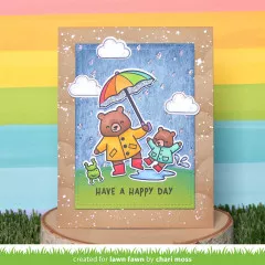 Lawn Fawn Clear Stamps - Beary Rainy Day