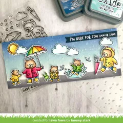 Lawn Fawn Clear Stamps - Beary Rainy Day