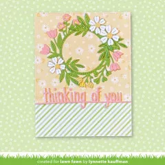 Lawn Cuts Custom Craft Dies - Magic Iris Floral Wreath Add-On