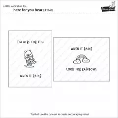 Clear Stamps - Here for You Bear