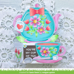 Lawn Cuts Custom Craft Dies - Stitched Teacup