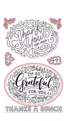 Lawn Cuts Custom Craft Dies - Giant Thank You Messages