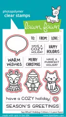 Lawn Cuts Custom Craft Dies - Say What? Holiday Critters