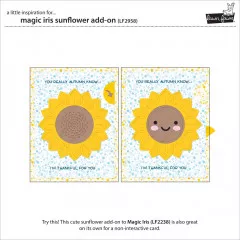 Custom Craft Die - Magic Iris Sunflower Add-On