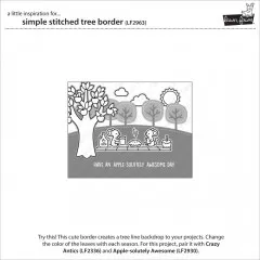 Lawn Cuts Custom Craft Dies - Simple Stitched Tree Border