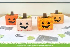 Custom Craft Die - Tiny Gift Box Jack-o-lantern Add-On