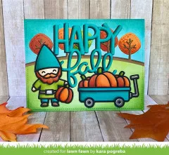 Lawn Cuts Custom Craft Dies - Pumpkin Wagon