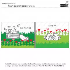 Lawn Cuts Custom Craft Dies - Heart Garden Border