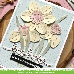 Lawn Cuts Custom Craft Dies - Darling Daffodils