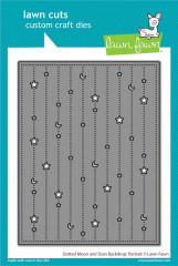 Lawn Cuts Custom Craft Dies - Dotted Moon and Stars Backdrop (Hochformat)