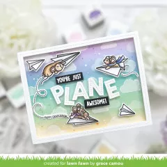 Clear Stamps - Just Plane Awesome Sentiment Trails