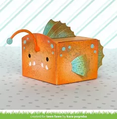 Custom Craft Die - Tiny Gift Box Anglerfish Add-On