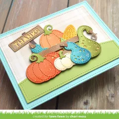 Lawn Cuts Custom Craft Dies - Stitched Gourds