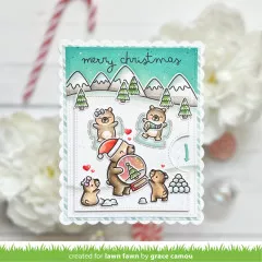 Lawn Fawn Reveal Wheel Add-on Dies - Little Snow Globe: Bear