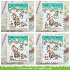 Lawn Fawn Reveal Wheel Add-on Dies - Little Snow Globe: Bear