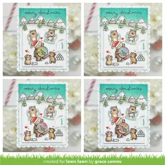 Lawn Fawn Reveal Wheel Add-on Dies - Little Snow Globe: Bear