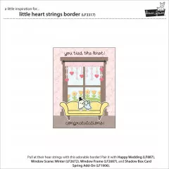 Lawn Cuts Custom Craft Dies - Little Heart Strings Border