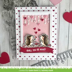 Lawn Cuts Custom Craft Dies - Little Heart Strings Border