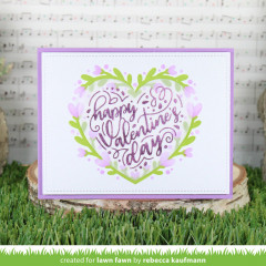 Lawn Fawn 6x6 Stencil - Heart Wreath