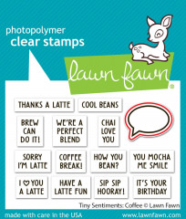 Lawn Cuts Custom Craft Dies - Tiny Sentiments: Coffee