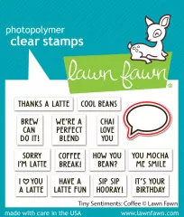 Lawn Cuts Custom Craft Dies - Tiny Sentiments: Coffee