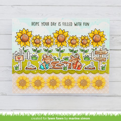 Lawn Cuts Custom Craft Dies - Sunflower Border