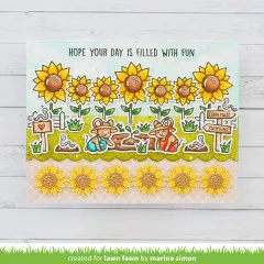 Lawn Cuts Custom Craft Dies - Sunflower Border