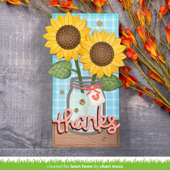 Lawn Cuts Custom Craft Dies - Sunny Sunflower