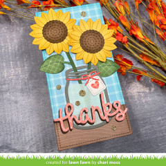 Lawn Cuts Custom Craft Dies - Sunny Sunflower