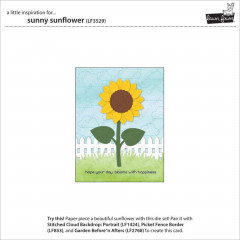 Lawn Cuts Custom Craft Dies - Sunny Sunflower