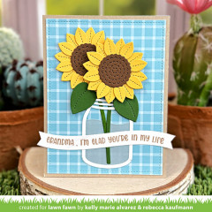 Lawn Cuts Custom Craft Dies - Sunny Sunflower