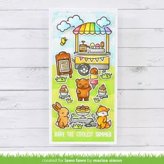 Lawn Fawn Coloring Stencils - Treat Cart