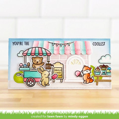 Lawn Fawn Coloring Stencils - Treat Cart