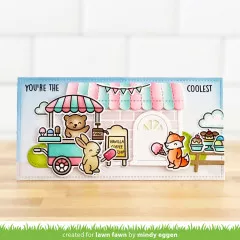 Lawn Fawn Coloring Stencils - Treat Cart