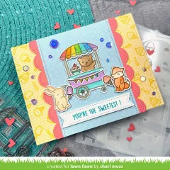 Lawn Fawn Coloring Stencils - Treat Cart