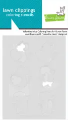 Lawn Fawn Coloring Stencils - Valentine Mice