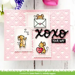Lawn Fawn Coloring Stencils - Valentine Mice