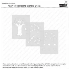 Lawn Clippings Stencils - Heart Tree