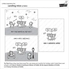 Clear Stamps - Caroling Mice