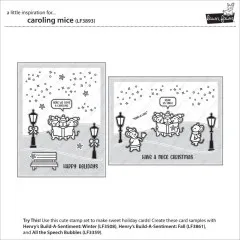Clear Stamps - Caroling Mice