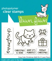 Clear Stamps - Cozy Cats Christmas Add-On